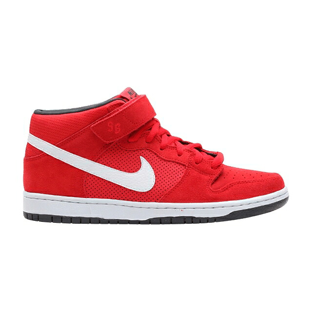 ナイキ ダンク ミッド プロ エスビー 赤 レッド 白色 ホワイト スニーカー メンズ NIKE DUNK MID PRO SB / HYPER RED WHITE ANTHRACITE