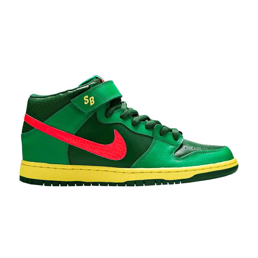 ナイキ ダンク ミッド プロ エスビー 緑 グリーン 'WATERMELON' スニーカー メンズ NIKE DUNK MID PRO SB / LUCKY GREEN ATMC RD FRTRSS GRN