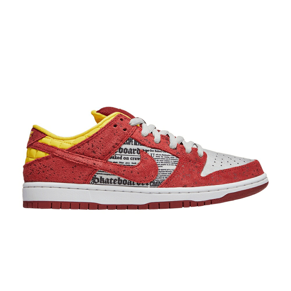ナイキ ダンク 割り増し金 エスビー 行動 赤 赤いこと ダンクロー \u0027CRAWFISH\u0027 スニーカー メンズ NIKE DUNK LOW PREMIUM SB QS / ACTION RED ACTN RD MTLLC SLVR