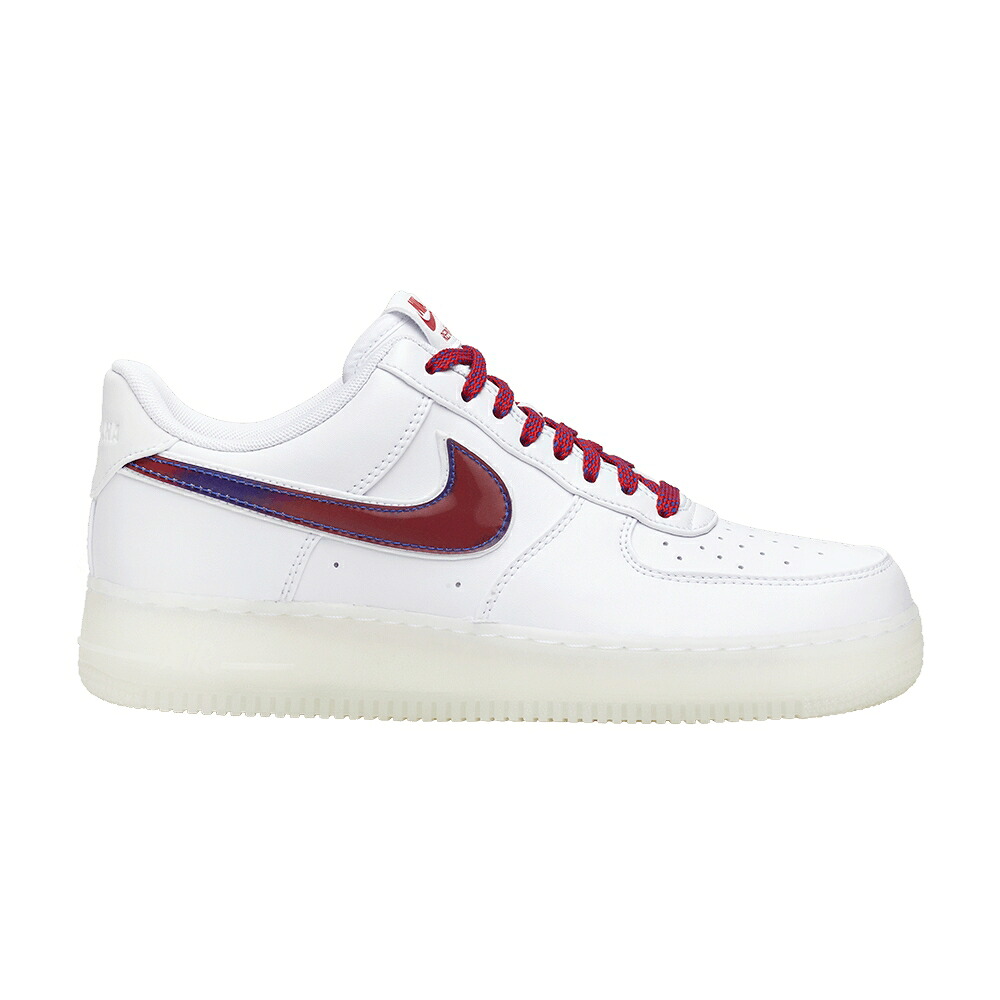 ナイキ 白色 ホワイト 赤 レッド 青色 ブルー エアフォース 'DE MIO' スニーカー メンズ NIKE AIR FORCE 1 LO / WHITE UNIVERSITY RED SPORT BLUE