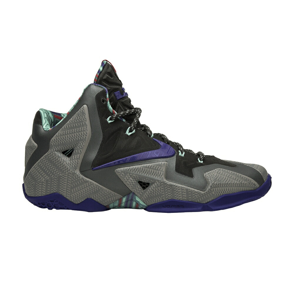 ナイキ レブロン 灰色 グレー 紫 パープル TERRACOTTA WARRIOR スニーカー メンズ NIKE LEBRON 11 / MINE GREY ELECTRO PURPLE MERCURY