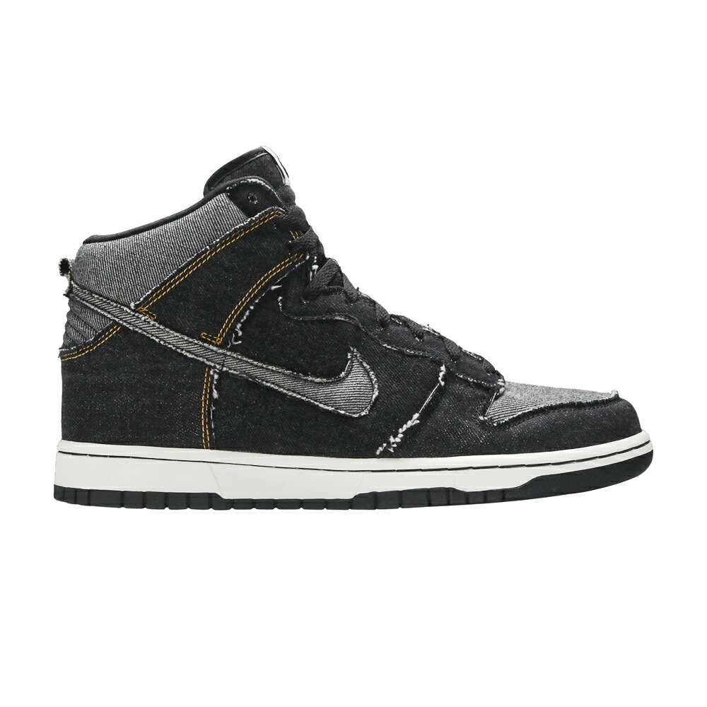ナイキ ダンク 黒いこと 黒いこと 白いこと 白いこと \u0027DENIM\u0027 スニーカー メンズ NIKE DUNK HI / BLACK BLACK WHITE
