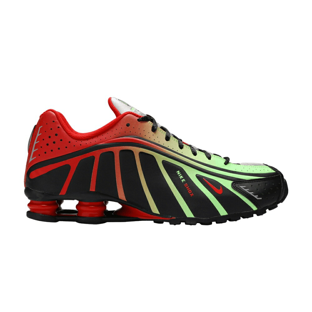 ナイキ ショックス 黒色 ブラック 赤 レッド JR.  MARKETS スニーカー メンズ NIKE NEYMAR X SHOX R4 O PAULO / BLACK CHALLENGE RED METALLIC