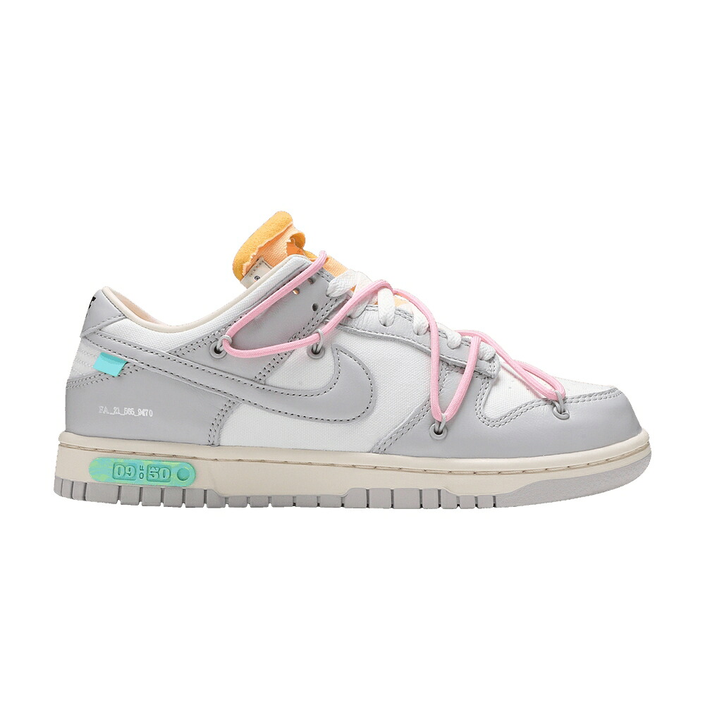 ナイキ 象牙色 ダンク 薄墨色 薄墨色 ダンクロー \u0027LOT 50\u0027 スニーカー メンズ NIKE OFF-WHITE X DUNK LOW 09 OF / SAIL NEUTRAL GREY