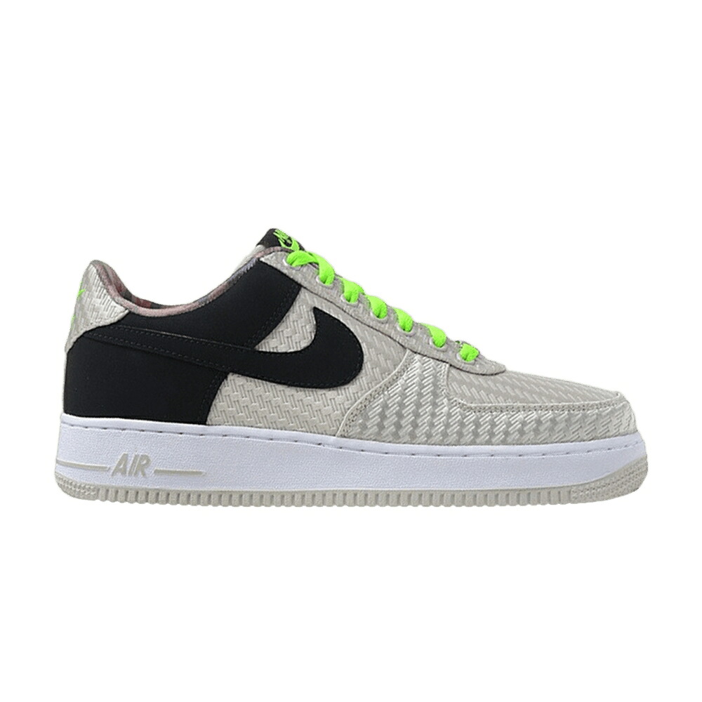 ナイキ 黒いこと 黒いこと 菩提樹 空軍 \u0027WOVEN CAMO\u0027 スニーカー メンズ NIKE AIR FORCE 1 LOW / MORTAR BLACK FLASH LIME