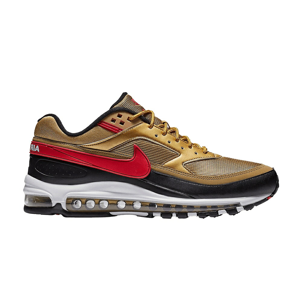 ナイキ マックス ゴールド 赤 赤いこと 大気圏マックス \u0027METALLIC RED\u0027 スニーカー メンズ NIKE AIR MAX 97/BW GOLD / METALLIC GOLD UNIVERSITY RED