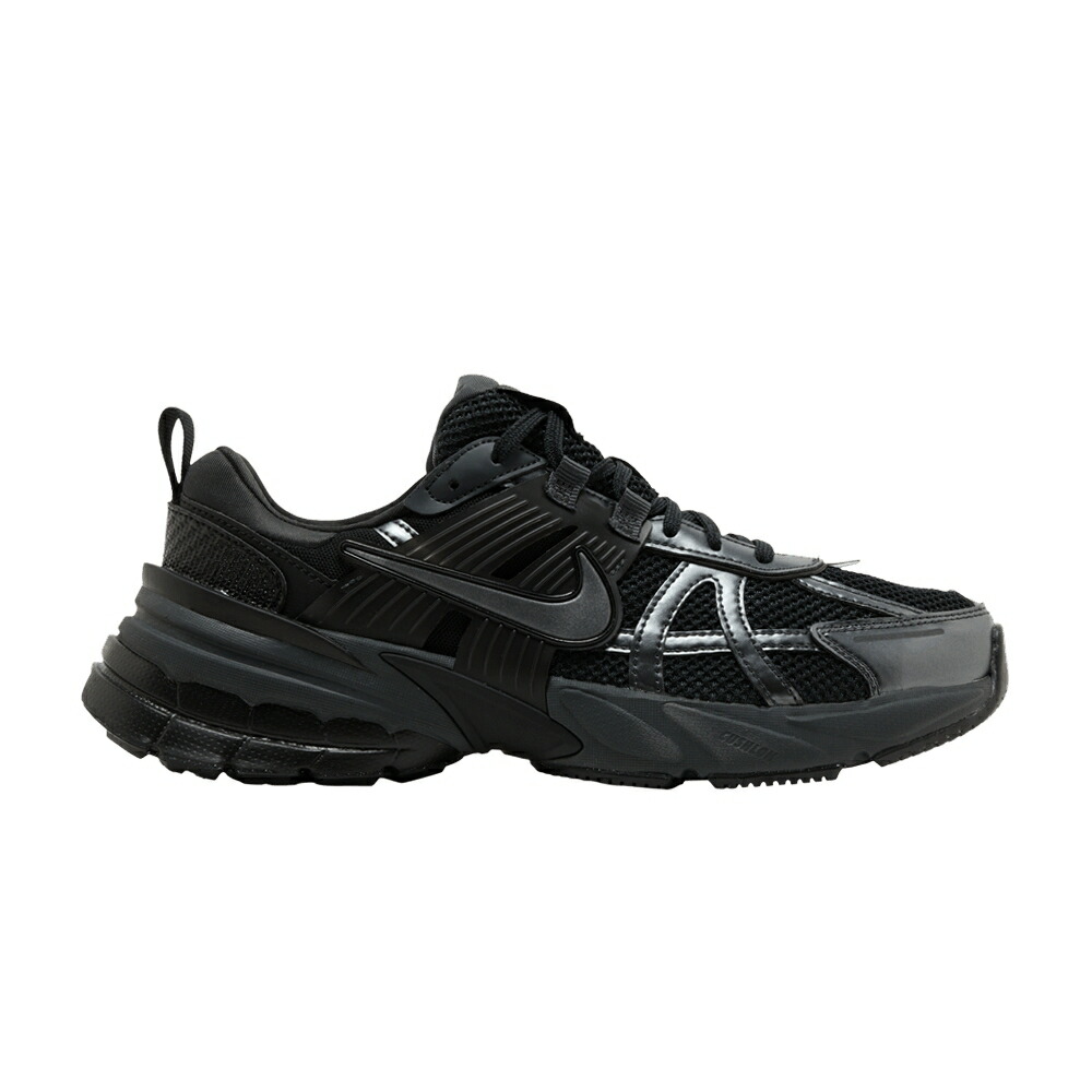 ナイキ 幽客 黒いこと 黒いこと 薄墨色 薄墨色 \u0027BLACK ANTHRACITE\u0027 スニーカー メンズ NIKE V2K RUN / BLACK ANTHRACITE DARK SMOKE GREY スニーカー-靴