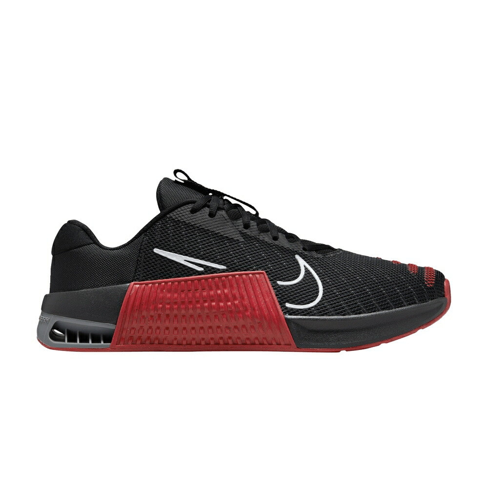 ナイキ 黒色 ブラック 赤 レッド 灰色 グレー 'BLACK RED' スニーカー メンズ NIKE METCON 9 TB UNIVERSITY / BLACK UNIVERSITY RED SMOKE GREY