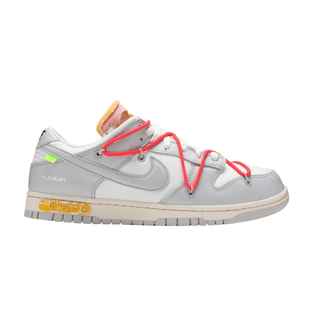 ナイキ 象牙色 ダンク 薄墨色 薄墨色 ダンクロー \u0027LOT 50\u0027 スニーカー メンズ NIKE OFF-WHITE X DUNK LOW 06 OF / SAIL NEUTRAL GREY