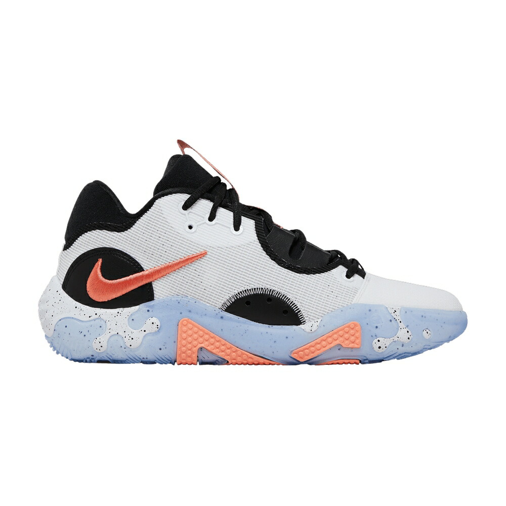 ナイキ 白色 ホワイト 黒色 ブラック クリムゾン 'FLUORO' スニーカー メンズ NIKE PG 6 / WHITE BLACK BRIGHT CRIMSON
