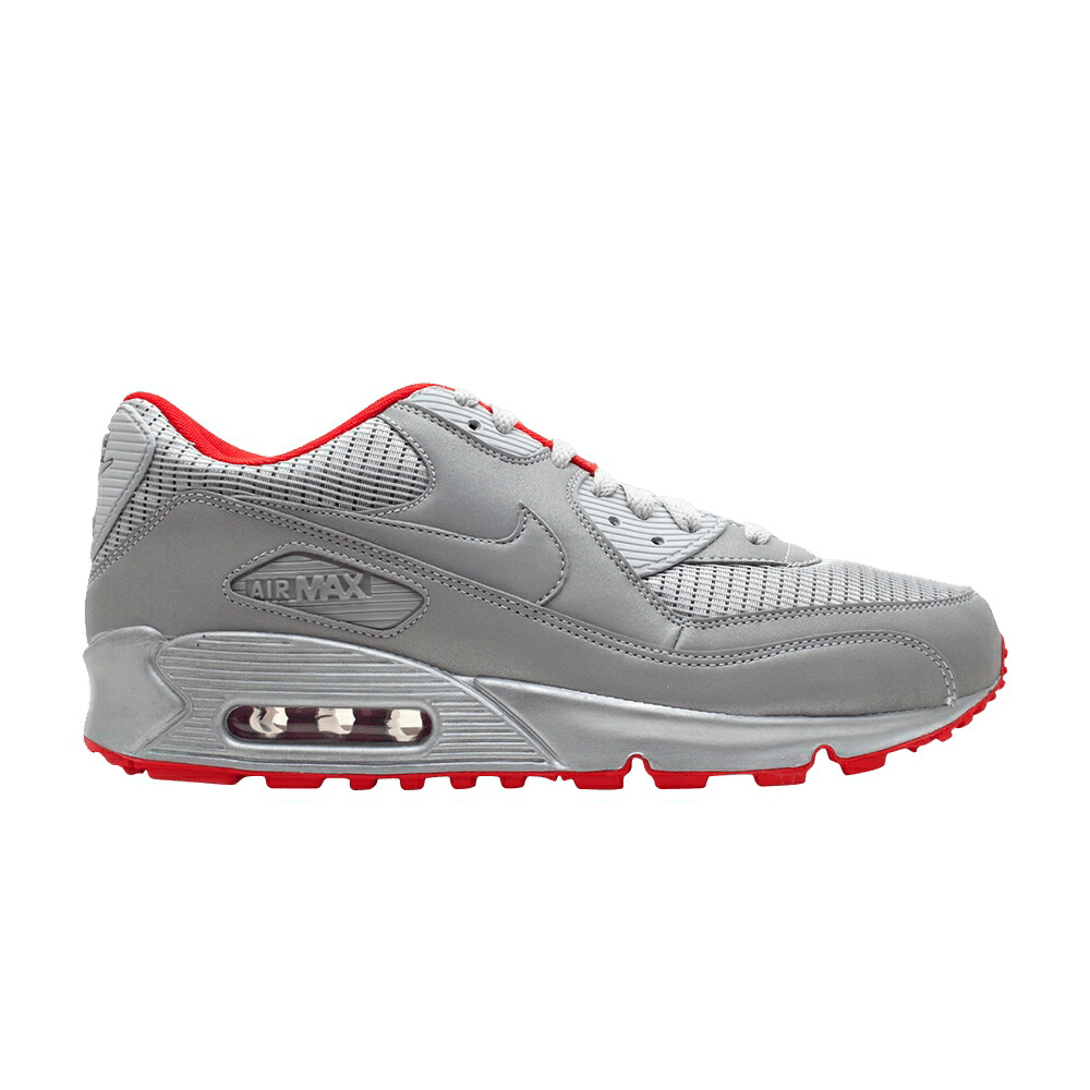 ナイキ マックス エアマックス スニーカー メンズ NIKE AIR MAX 90 / MTLLC SLVR MTTC SLVR SPRT RD｜スニケス