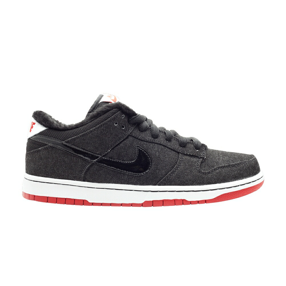 ナイキ ダンク プレミアム エスビー 黒色 ブラック 赤 レッド ダンクロー 'LARRY BOX' スニーカー メンズ NIKE DUNK LOW PREMIUM SB PERKINS NO SOUND / BLACK BLACK VARSITY RED
