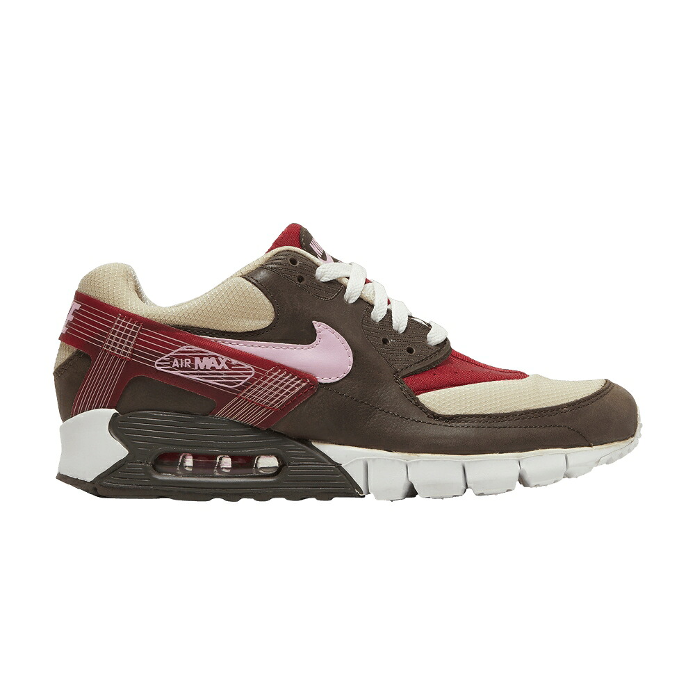 ナイキ マックス ハラチ サクラ色 エア湖マックス \u0027BACON\u0027 スニーカー メンズ NIKE DQM X AIR MAX 90 CURRENT HUARACHE PRM / OVERCAST PERFECT PINK DRKCNDR