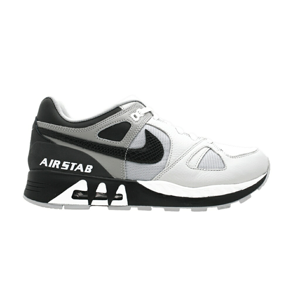 ナイキ 白色 ホワイト 黒色 ブラック チャコール スニーカー メンズ NIKE AIR STAB / WHITE BLACK LIGHT CHARCOAL｜スニケス