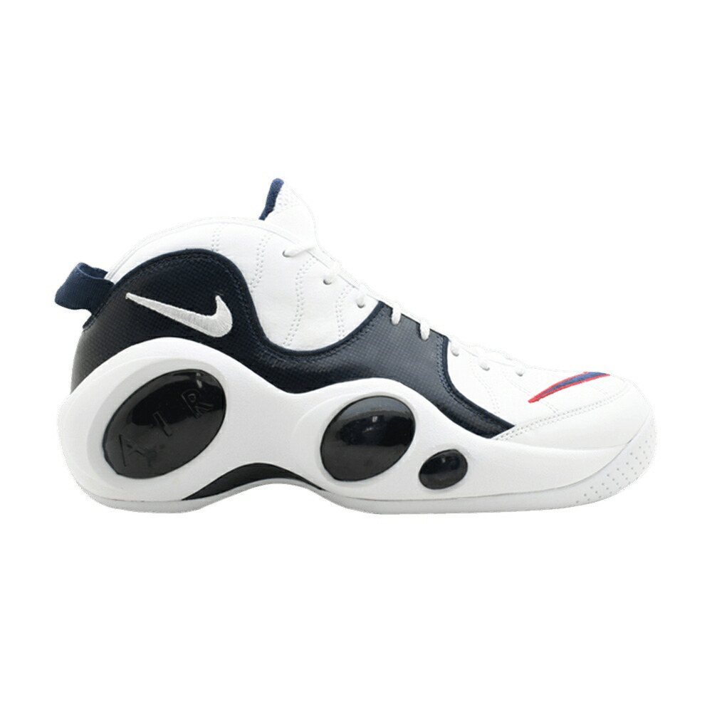 ナイキ ズーム フライト プレミアム 白色 ホワイト 紺色 ネイビー 赤 レッド スニーカー メンズ NIKE AIR ZOOM FLIGHT PREMIUM / WHITE MIDNIGHT NAVY VARSITY RED