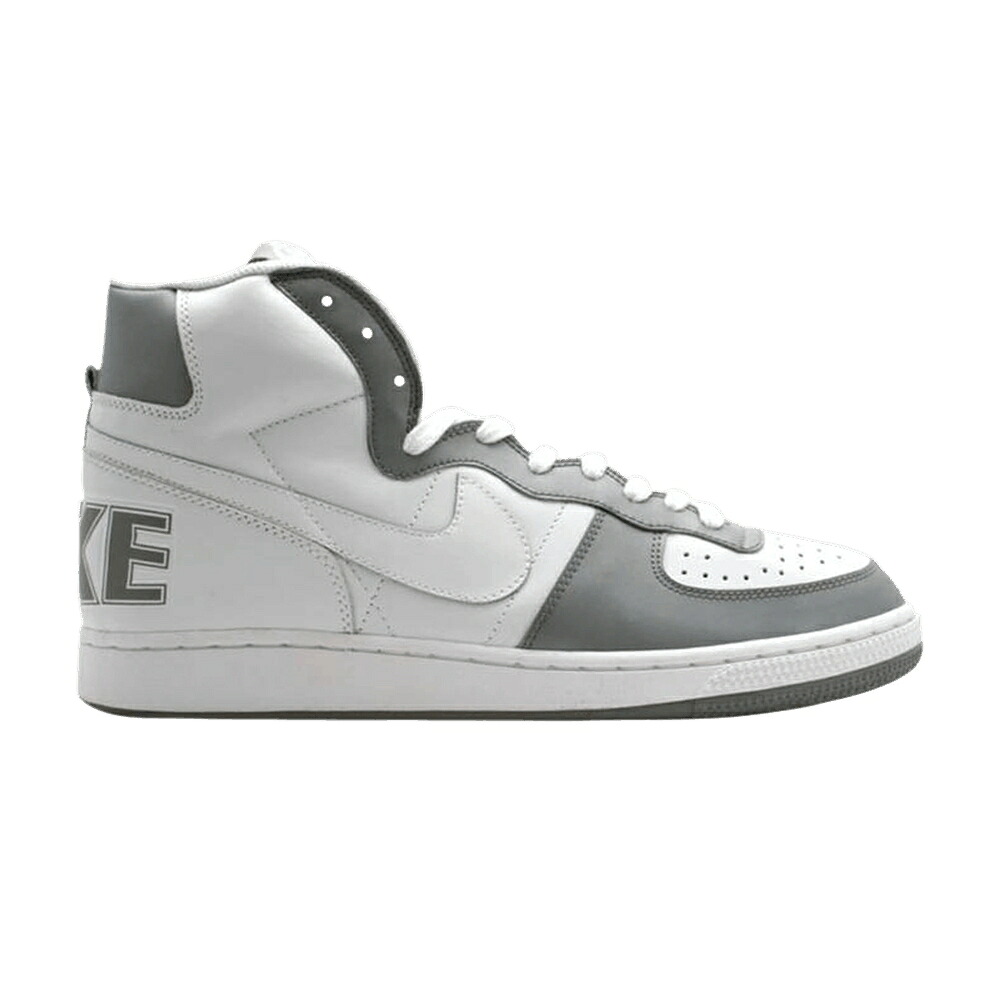ナイキ ターミネーター ハイ 白色 ホワイト 灰色 グレー 'WHITE GREY' スニーカー メンズ NIKE TERMINATOR HIGH MEDIUM / WHITE WHITE MEDIUM GREY
