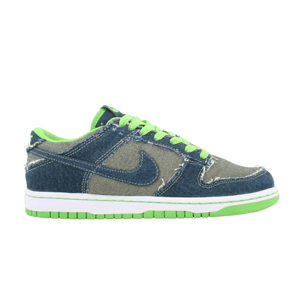 ナイキ ダンク ジーンズ 緑 緑であること ダンクロー お坊っちゃん キッズ NIKE DUNK LOW GS / DENIM DENIM MEAN GREEN もの言う花 マタニティ スニーカー