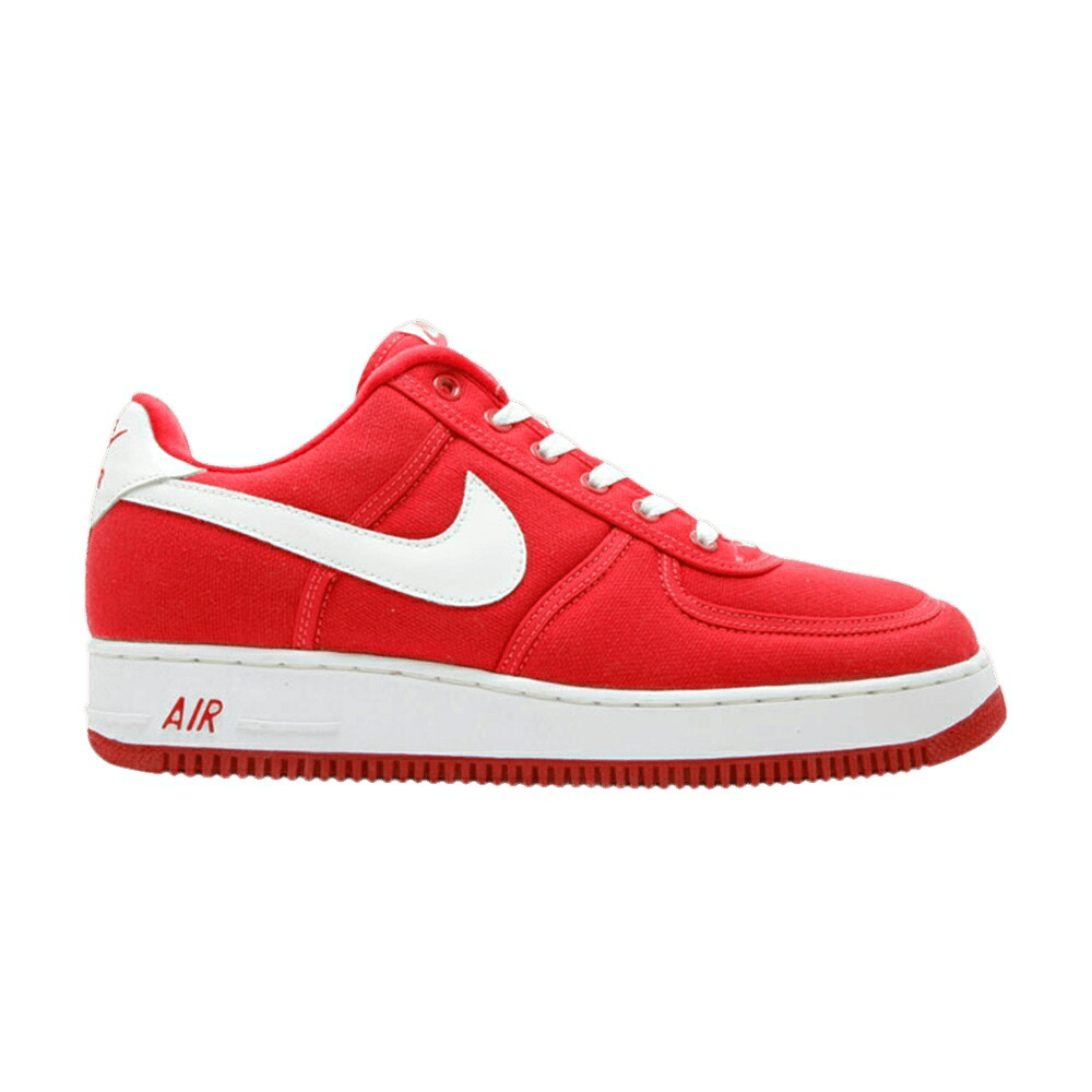 ナイキ 赤 レッド 白色 ホワイト エアフォース スニーカー メンズ NIKE AIR FORCE 1 CANVAS / VARSITY RED WHITE