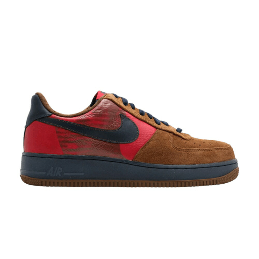 ナイキ プレミアム カーキ 赤 レッド エアフォース VINCE CARTER スニーカー メンズ NIKE AIR FORCE 1 PREMIUM 2007 / DARK KHAKI OBSIDIAN VARSITY RED