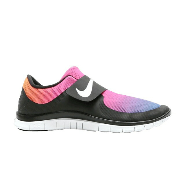 ナイキ フリー 黒色 ブラック 白色 ホワイト ピンク スニーカー メンズ NIKE FREE SOCFLY SD / BLACK WHITE PINK FLASH TRUE