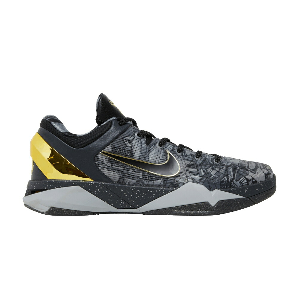 ナイキ ズーム コービー システム クール 灰色 グレー ゴールド 黒色 ブラック PRELUDE スニーカー メンズ NIKE ZOOM KOBE 7 SYSTEM / COOL GREY METALLIC GOLD BLACK