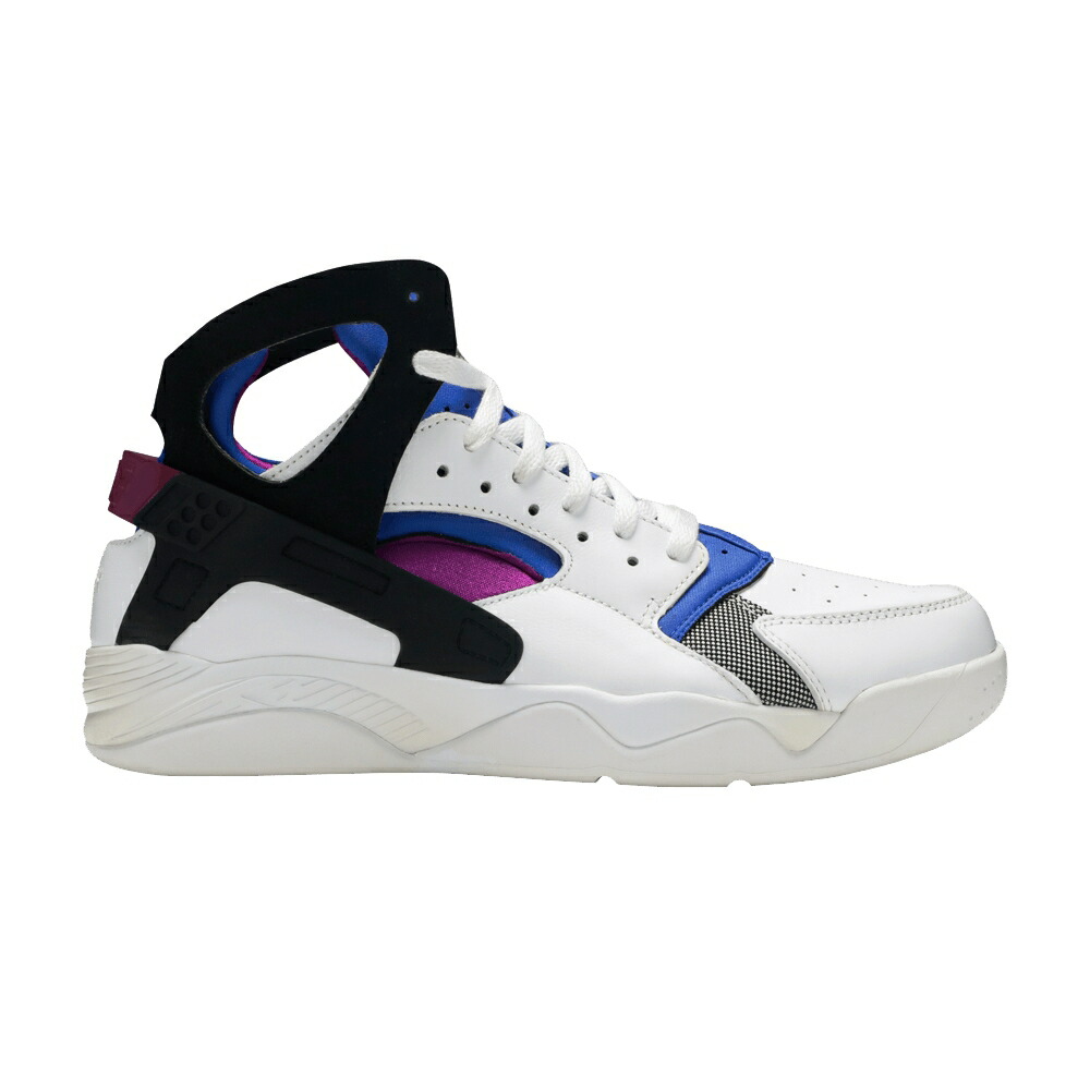 ナイキ フライト ハラチ 白色 ホワイト 黒色 ブラック 青色 ブルー OG スニーカー メンズ NIKE AIR FLIGHT HUARACHE PRM QS 2014 / WHITE BLACK LYON BLUE BOLD BERRY