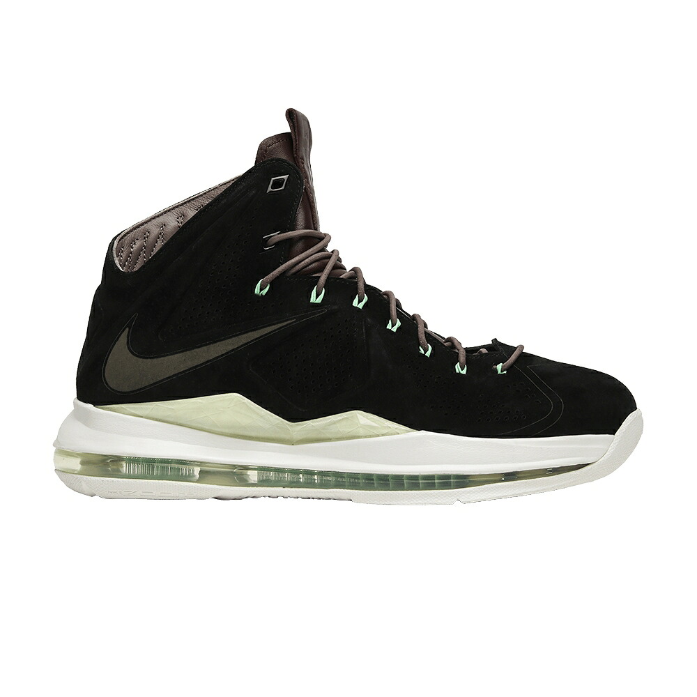 ナイキ レブロン 黒色 ブラック 茶色 ブラウン 'BLACK SUEDE' スニーカー メンズ NIKE LEBRON 10 EXT QS / BLACK BLACK DK FLD BROWN TRMLN｜スニケス 80,850円