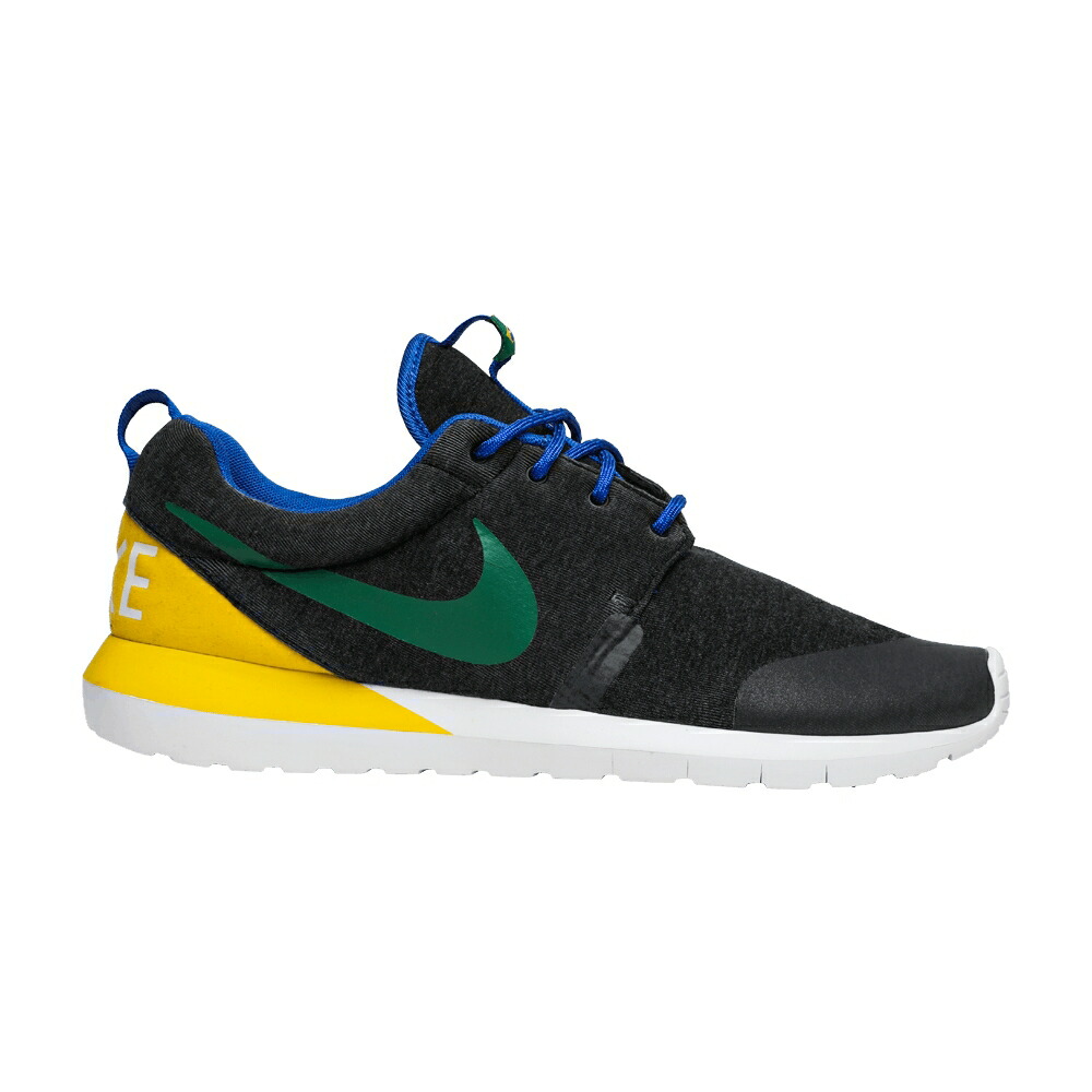 ナイキ 黒色 ブラック ヘザー 緑 グリーン ローシワン 'BRAZIL' スニーカー メンズ NIKE ROSHE ONE NM W SP / BLACK HEATHER PN GREEN TR YLLW