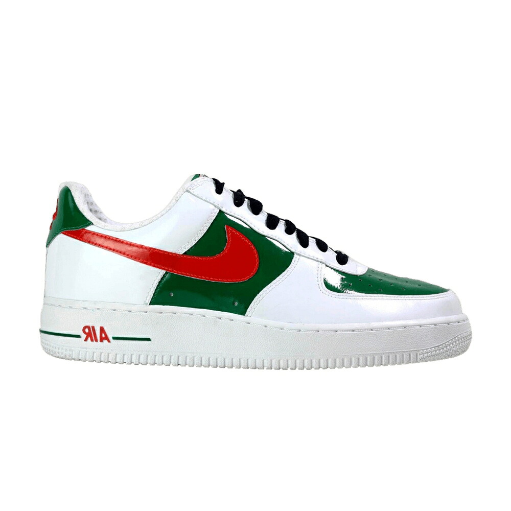 ナイキ プレミアム 白色 ホワイト 赤 レッド 緑 グリーン エアフォース 'MEXICO CUP' スニーカー メンズ NIKE AIR FORCE 1 PREMIUM WORLD / WHITE SPORT RED PINE GREEN｜スニケス