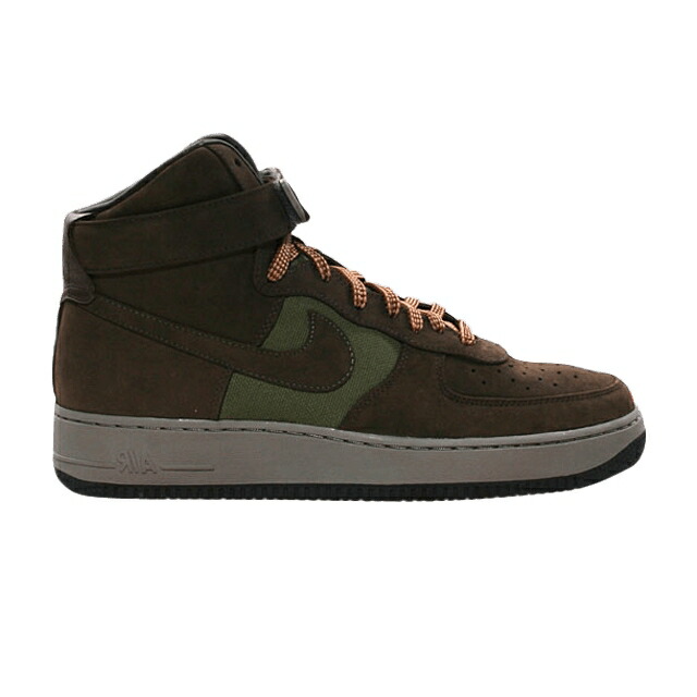 ナイキ ハイ プレミアム アーミー オリーブ 茶色 ブラウン エアフォース 'BOBBITO' スニーカー メンズ NIKE AIR FORCE 1 HIGH PREMIUM / ARMY OLIVE BRQ BROWN SFT GRY 80,080円