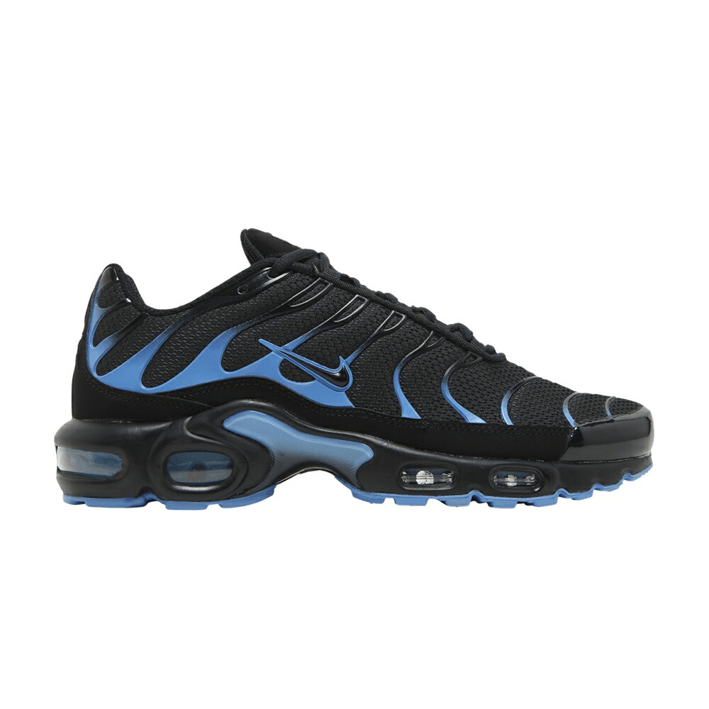 ナイキ マックス 黒色 ブラック 青色 ブルー エアマックスプラス 'BLACK BLUE' スニーカー メンズ NIKE AIR MAX PLUS UNIVERSITY / BLACK UNIVERSITY BLUE BLACK