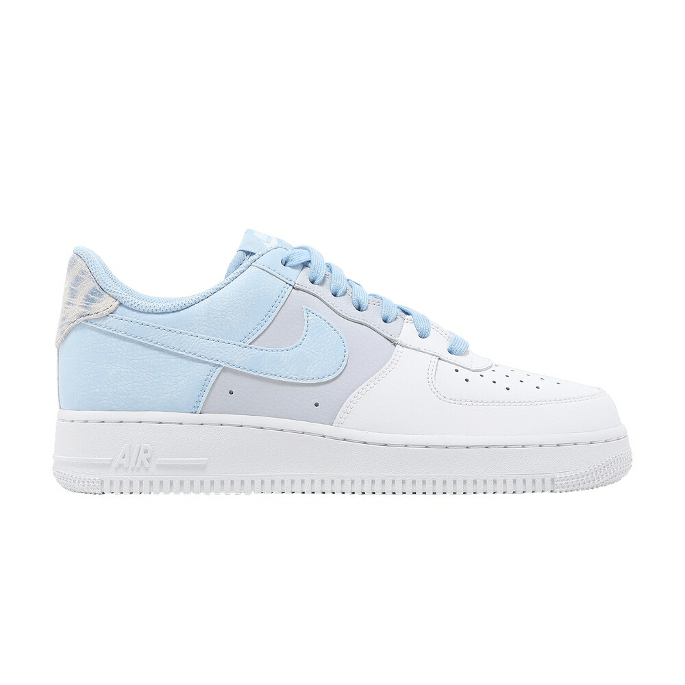 ナイキ 青色 ブルー 灰色 グレー 白色 ホワイト エアフォース 07 PSYCHIC BLUE スニーカー メンズ NIKE AIR FORCE 1 LV8 / PSYCHIC BLUE FOOTBALL GREY WHITE