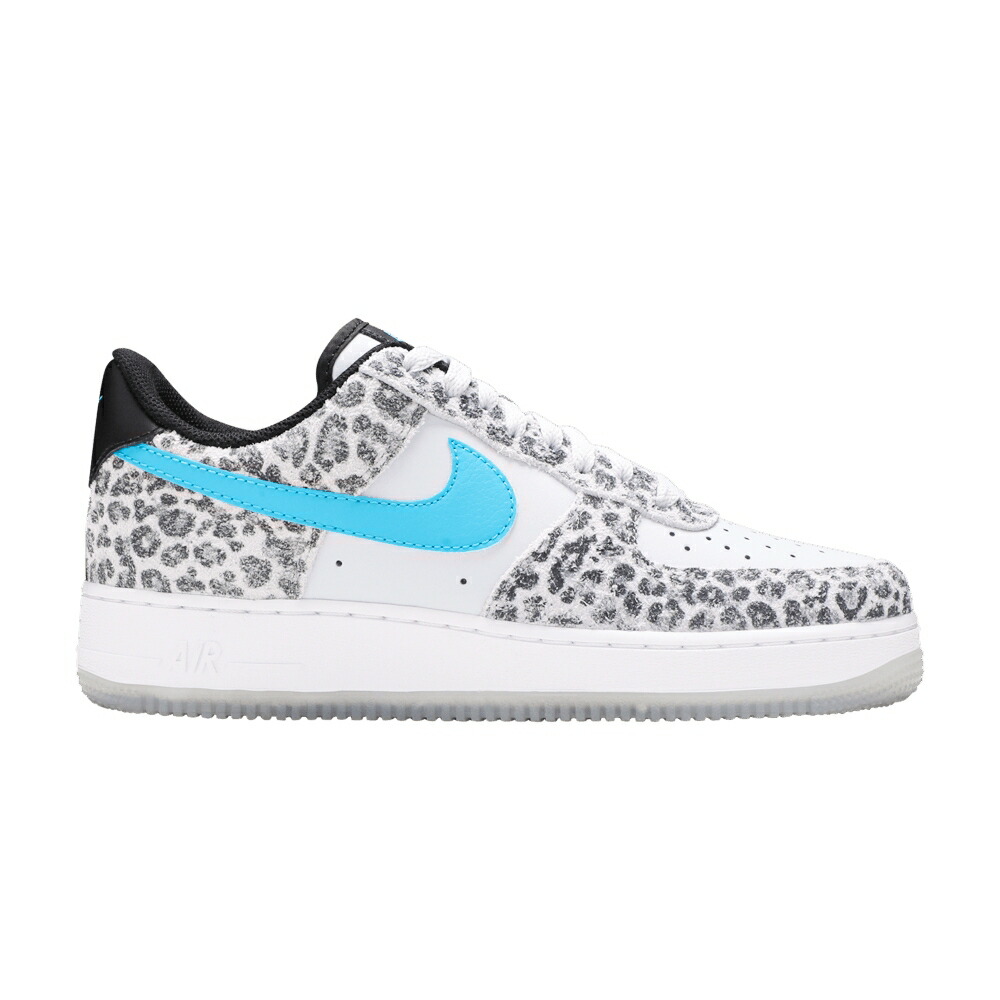 ナイキ プレミアム ピュア プラチナム 青色 ブルー エアフォース NOW LEOPARD スニーカー メンズ NIKE AIR FORCE 1 LOW PREMIUM / PURE PLATINUM LIGHT BLUE FURY
