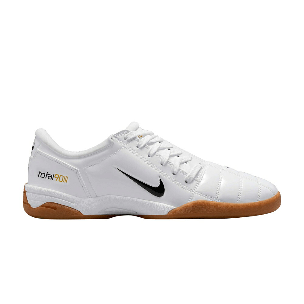 ナイキ レザー 白色 ホワイト 黒色 ブラック ゴールド 'PATENT BLACK' スニーカー レディース NIKE WMNS TOTAL 90 3 SP LEATHER PACK - WHITE / WHITE BLACK METALLIC GOLD GUM
