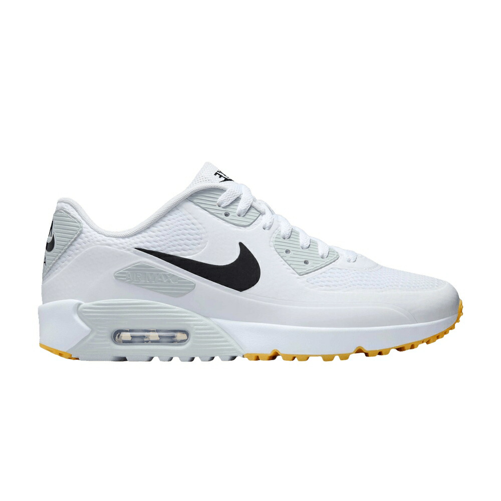 ナイキ マックス ゴルフ 黒色 ブラック 白色 ホワイト エアマックス WHITE GUM スニーカー メンズ NIKE AIR MAX 90 GOLF BLACK / WHITE BLACK