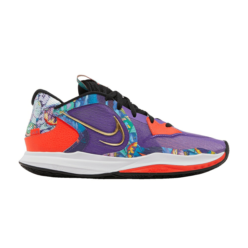 ナイキ カイリー 黒いこと 黒いこと 行動 \u0027JEWELL LOYD\u0027 スニーカー メンズ NIKE KYRIE LOW 5 / BLACK ACTION GRAPE BRIGHT