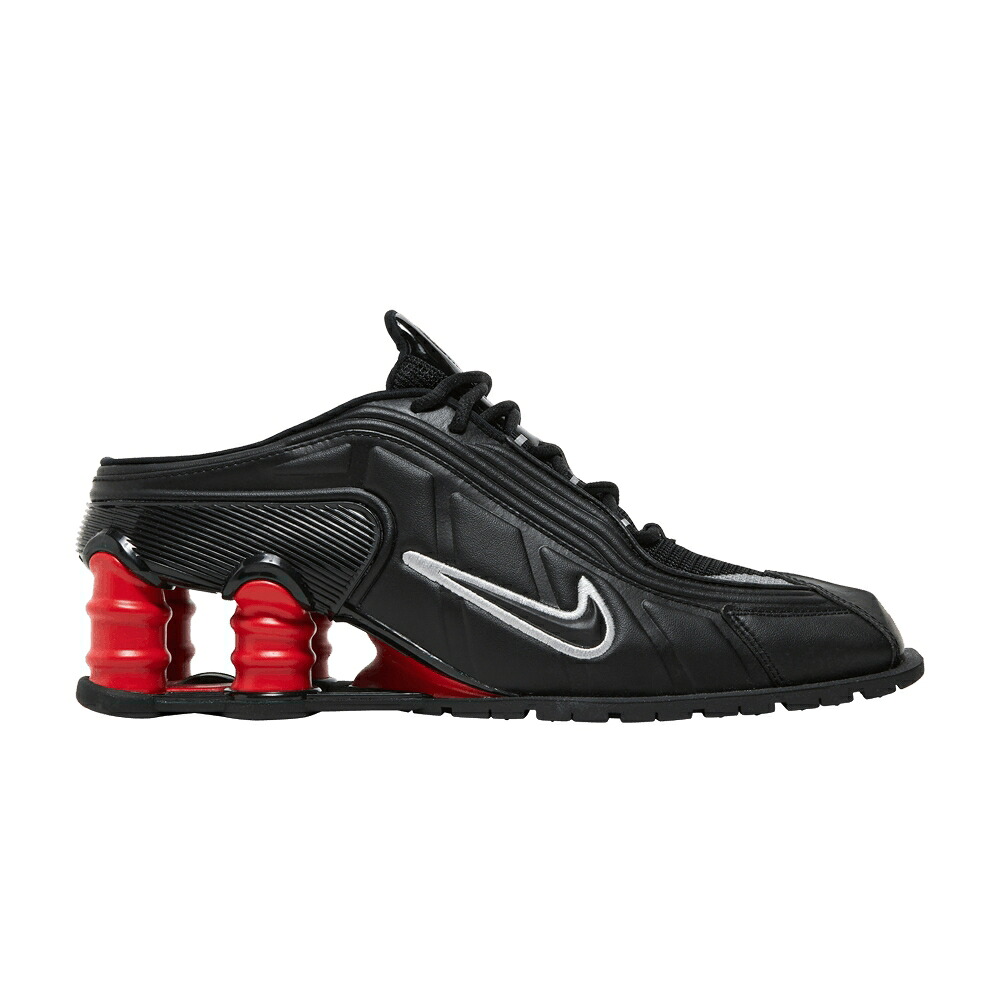 ナイキ ローズ ショックス 黒色 ブラック 銀色 シルバー 赤 レッド 'BLACK RED' スニーカー レディース NIKE MARTINE ROSE X WMNS SHOX MULE MR4 COMET / BLACK METALLIC SILVER COMET RED|スニケス