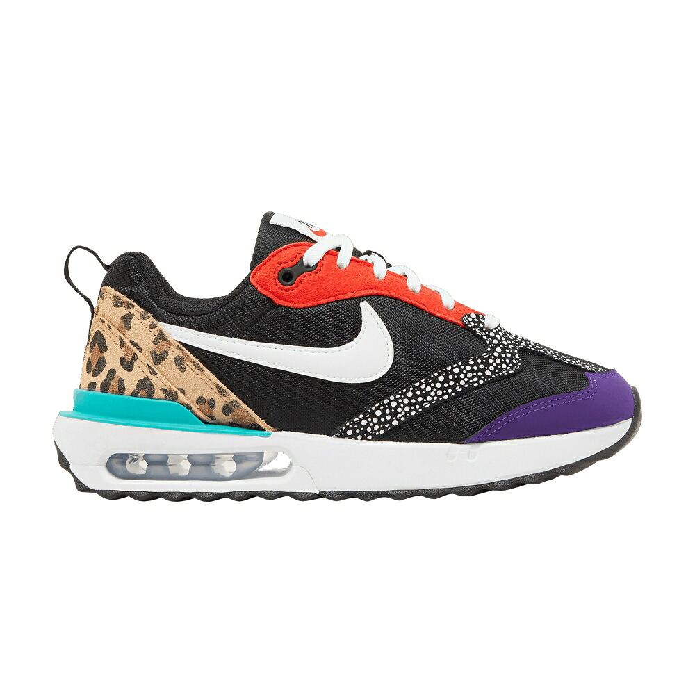 ナイキ マックス 黒色 ブラック 赤 レッド エアマックス 'SAFARI ANIMAL' スニーカー レディース NIKE WMNS AIR MAX DAWN SE / BLACK HABANERO RED ELECTRO|スニケス