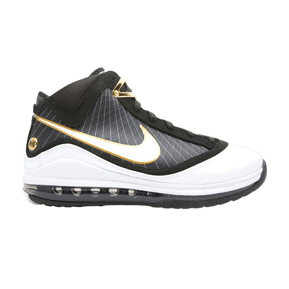 ナイキ マックス レブロン 白色 ホワイト 黒色 ブラック ゴールド エアマックス 'BLACK GOLD' スニーカー メンズ NIKE AIR MAX LEBRON 7 WHITE / BLACK WHITE METALLIC GOLD