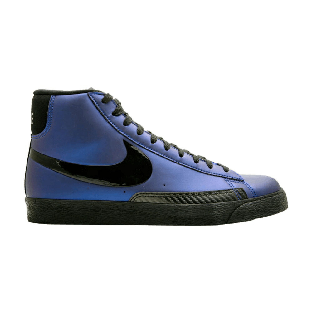 ナイキ ブレイザー ハイ プレミアム 黒色 ブラック 'FOAMPOSITE' スニーカー メンズ NIKE BLAZER HIGH PREMIUM U HOH / VARSITY ROYAL BLACK MTLLC SLVR|スニケス