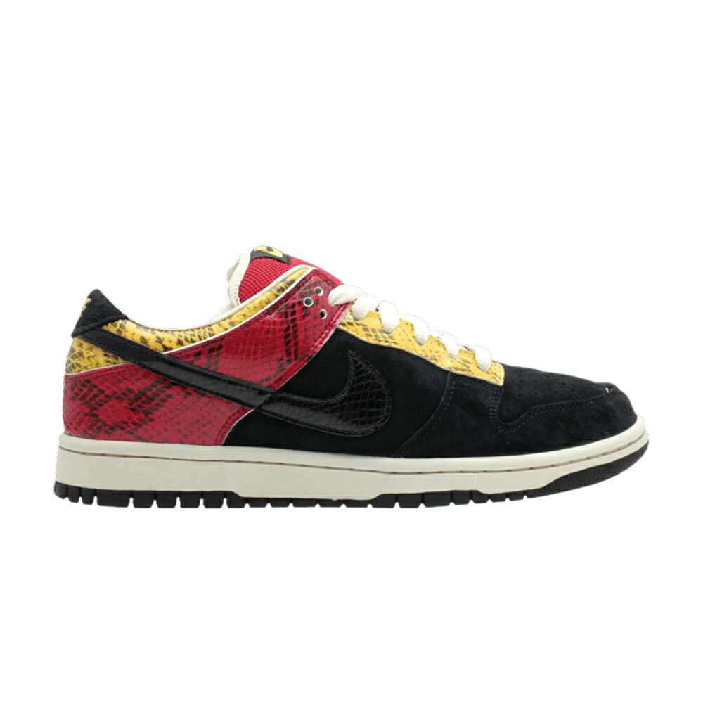ナイキ ダンク プレミアム エスビー 黒色 ブラック ダンクロー 'CORAL SNAKE' スニーカー メンズ NIKE DUNK LOW PREMIUM SB / BRIGHT GOLDEN ROD BLACK｜スニケス