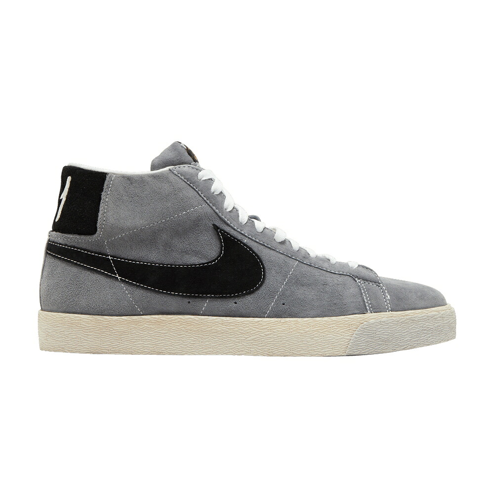 ナイキ ブレイザー エスビー 灰色 グレー 黒色 ブラック 'MADE '81' スニーカー メンズ NIKE BLAZER SB IN / FLINT GREY BLACK｜スニケス