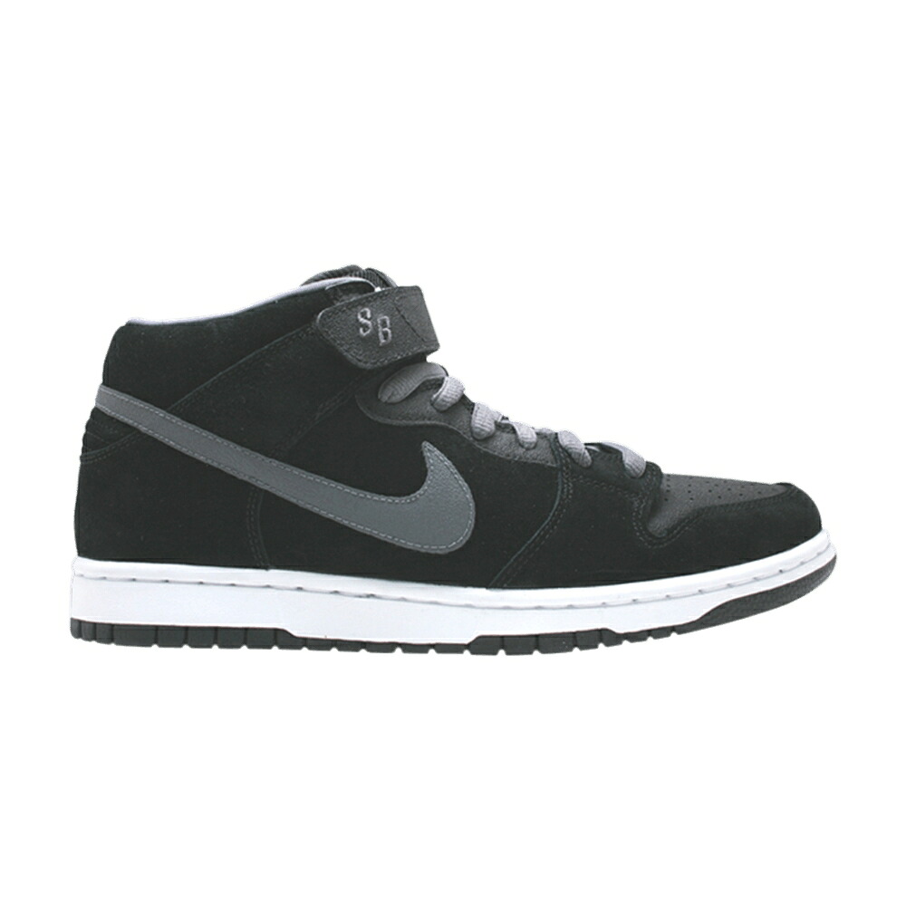 ナイキ ダンク ミッド プロ エスビー 黒色 ブラック 'GRIPTAPE' スニーカー メンズ NIKE DUNK MID PRO SB / BLACK LIGHT GRAPHITE|スニケス