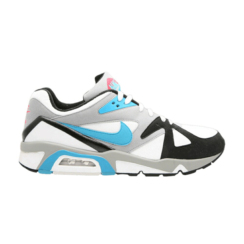 ナイキ 白色 ホワイト 黒色 ブラック 'METALLIC WHITE' スニーカー メンズ NIKE AIR STRUCTURE TRIAX 91 SUMMIT / METALLIC SMMT WHITE N TEAL BLACK