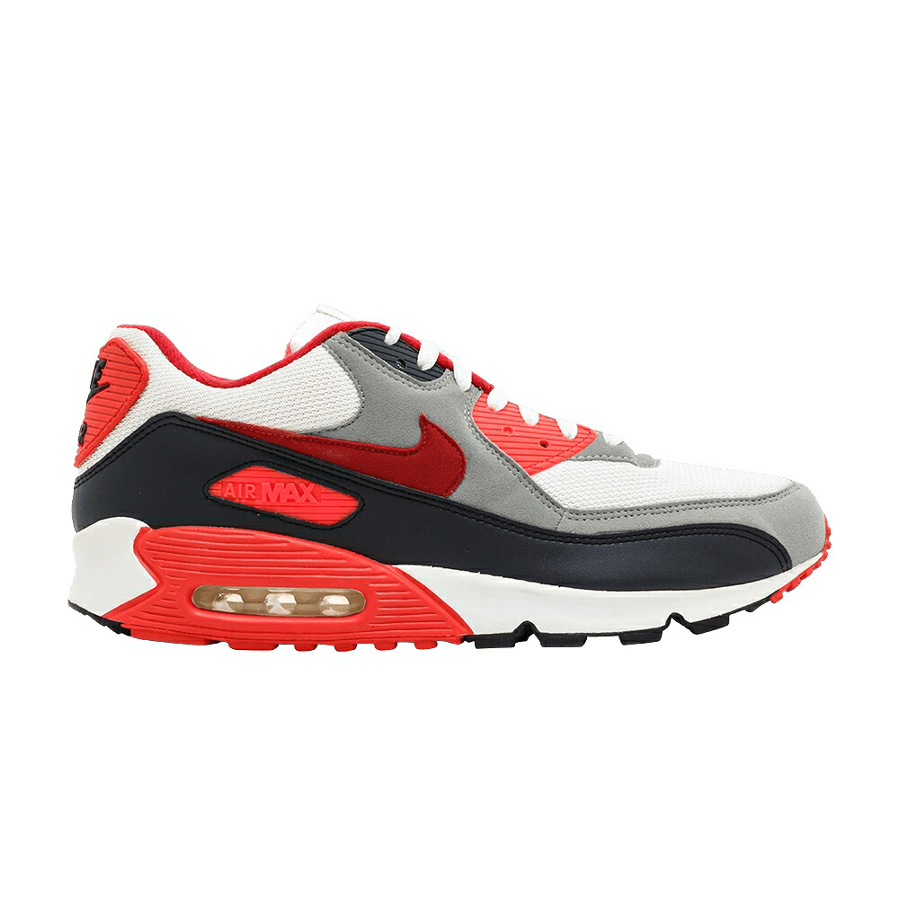 ナイキ マックス 白色 ホワイト 赤 レッド エアマックス 'SPORT RED' スニーカー メンズ NIKE AIR MAX 90 EX / WHITE SPORT RED ANTHRACITE