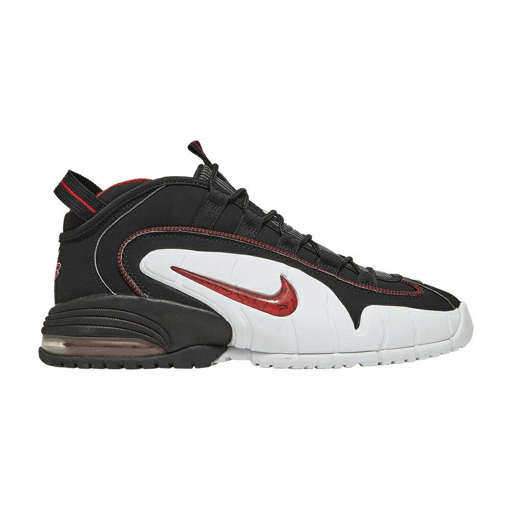 ナイキ マックス ペニー 黒色 ブラック 赤 レッド 白色 ホワイト エアマックス スニーカー メンズ NIKE AIR MAX PENNY / BLACK VARSITY RED WHITE METALLIC｜スニケス