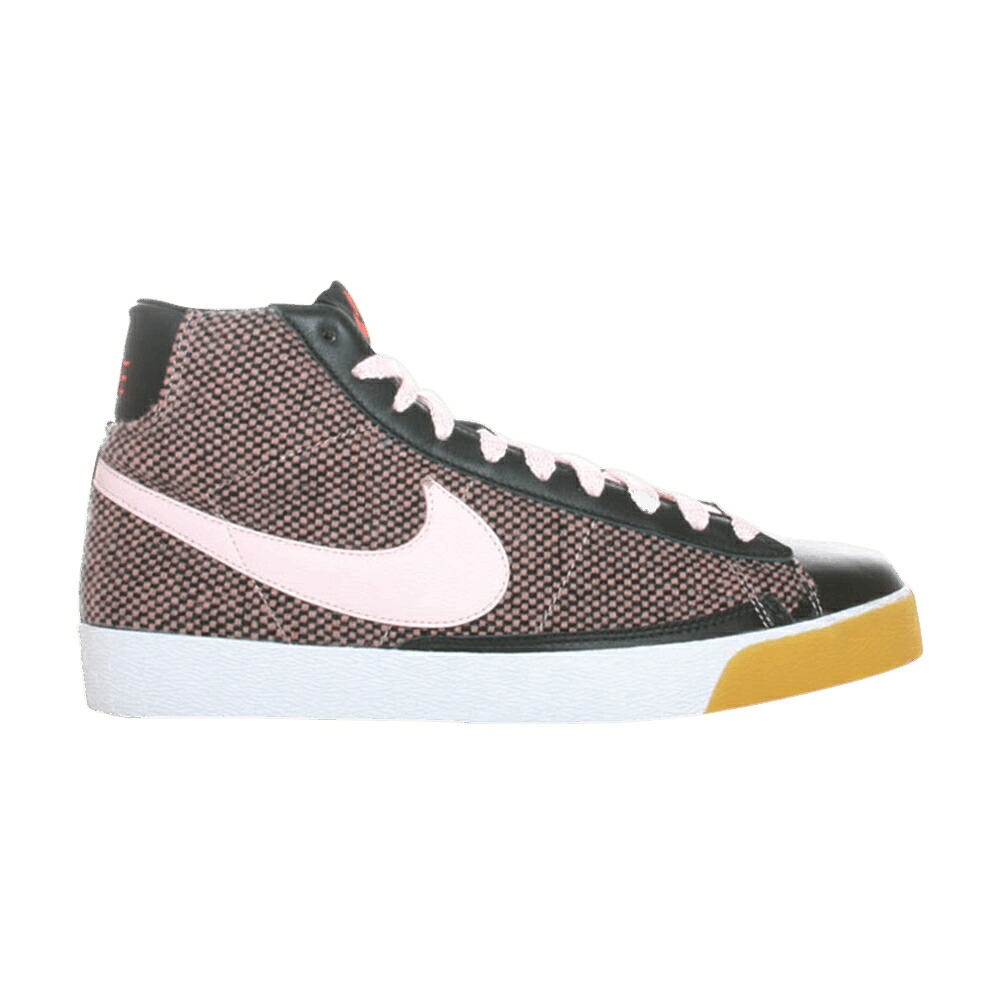 ナイキ ブレイザー ミッド プレミアム 黒色 ブラック ピンク 白色 ホワイト 赤 レッド スニーカー レディース NIKE WMNS BLAZER MID 73 PREMIUM / BLACK PINK WHITE VERMILLION RED