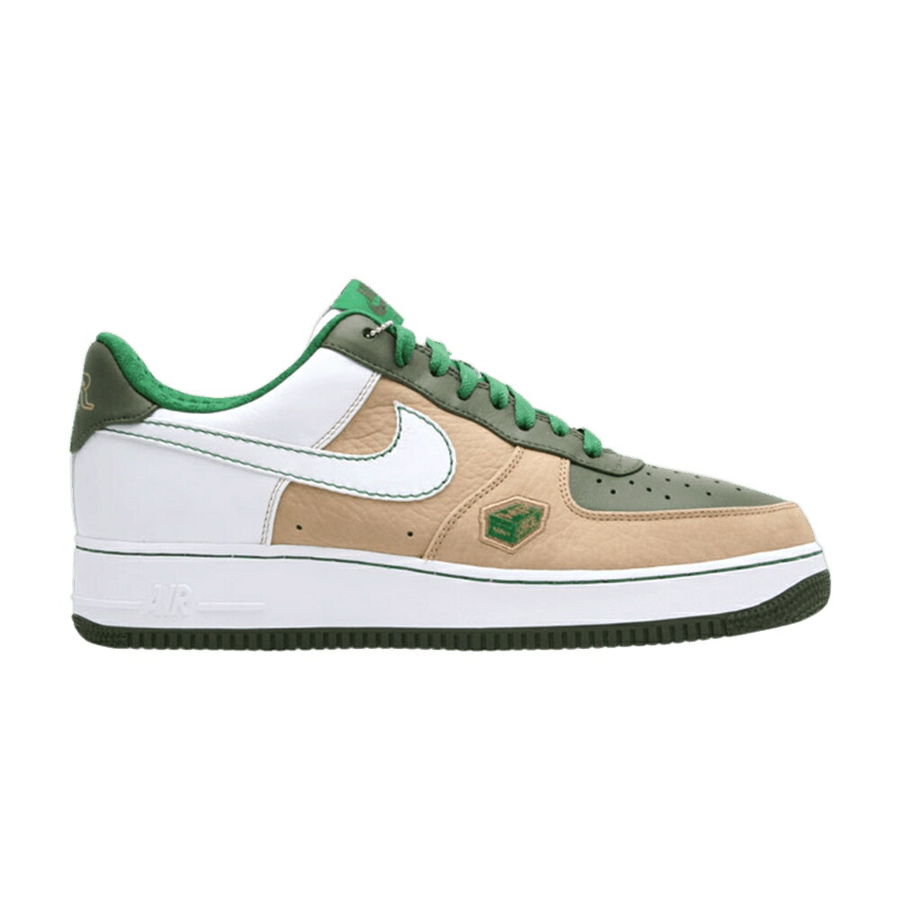 ナイキ プレミアム 白色 ホワイト アーミー オリーブ 緑 グリーン エアフォース スニーカー メンズ NIKE AIR FORCE 1 PREMIUM 07 / HAY WHITE ARMY OLIVE PINE GREEN