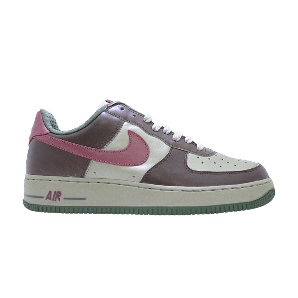 ナイキ プレミアム 茶色 ブラウン チーム 赤 レッド エアフォース スニーカー レディース NIKE WMNS AIR FORCE 1 PREMIUM / BAROQUE BROWN TEAM RED METALLIC