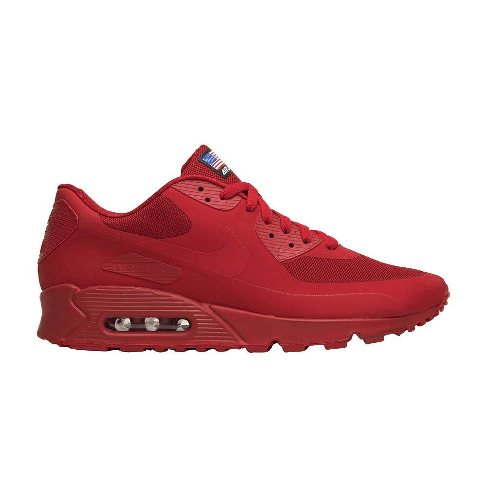 ナイキ マックス ハイパーフューズ 赤 レッド エアマックス 'USA' スニーカー メンズ NIKE AIR MAX 90 HYPERFUSE QS / SPORT RED SPORT RED｜スニケス